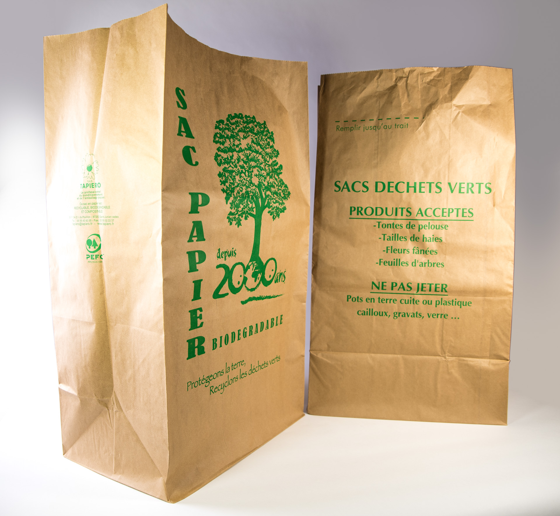 Sacs Déchets Verts 100L Biodégradables - Lot De 25 Pour Jardin, Compost, Feuilles Et Branchages